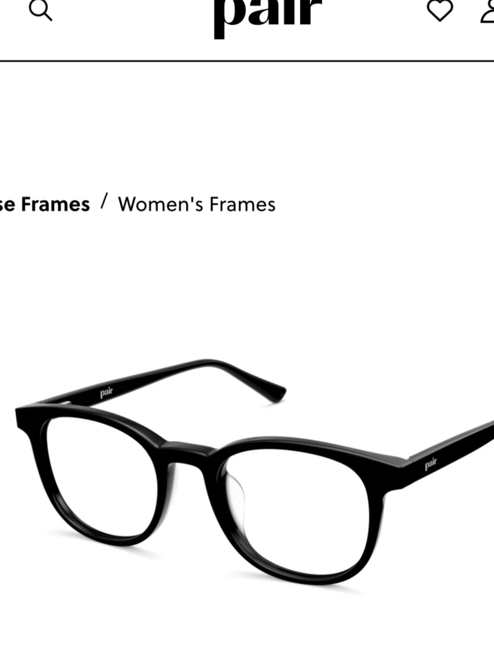 Poir Women's Black Round Acetate Glasses